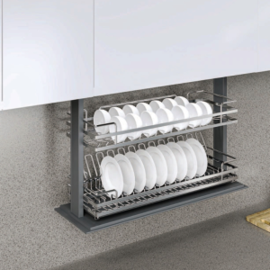 Giá bát đĩa nâng hạ điện inox 304 nan Oval EMP700 (ESP9970Pro) – Eurogold