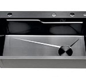 Chậu rửa chén inox CR - 7846 - Nano đen