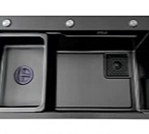 Chậu rửa chén inox CR – 7545 - Nano Đen